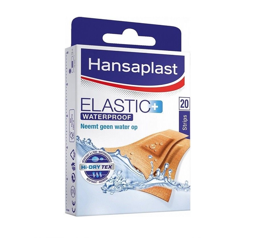 Afrika wit Tram Hansaplast - Elastic Waterproof Pleisters - 20 stuks - MedSense