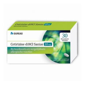 Sanias Cetirizine 10 mg 30 tabletten