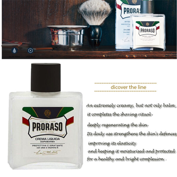 Proraso Blue Scheerset – Pre Shave Crème & Aftershave Balm (100 ml) - Afbeelding 4