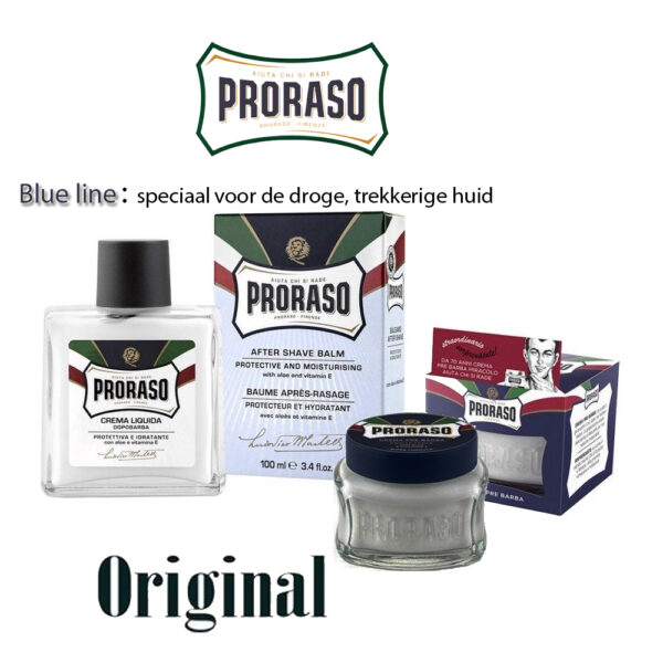 Proraso Blue Scheerset – Pre Shave Crème & Aftershave Balm (100 ml)