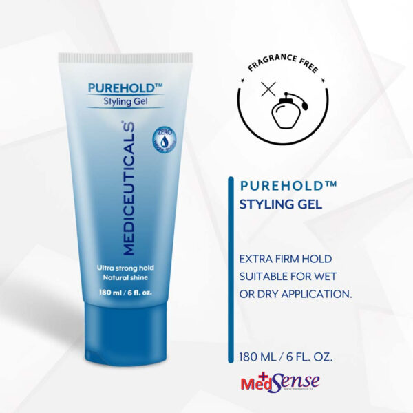 Mediceuticals Purehold Styling Gel 180ml - Afbeelding 2