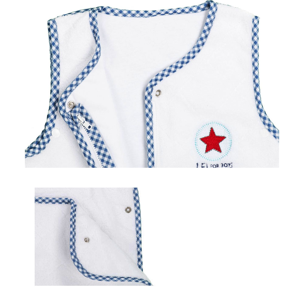 Lief! Boy Uni - Slaapzak - 12-18 maanden / 110 cm - Katoen - Wit - Afbeelding 2