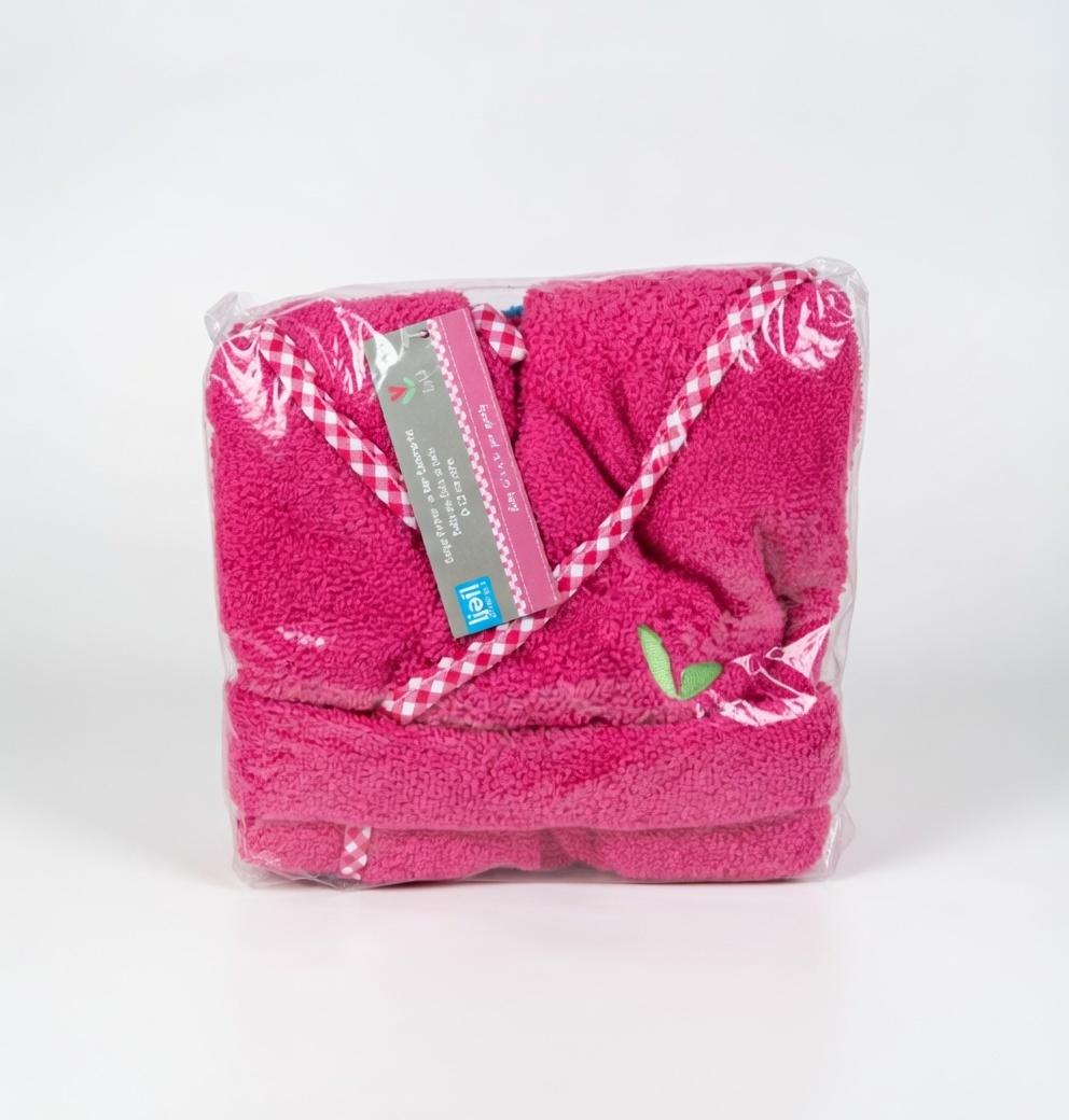 Baby badjas Lief Lifestyle! Katoenen babybadjas met capuchon - Roze - kraamcadeau - 0-1 jaar met Zwitsal Baby & Kids Essentials - Afbeelding 5