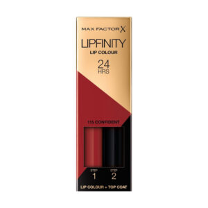 Max Factor Lipfinity Lip Colour Lippenstift-115 Confident-  2.3 ml + 1.9 g